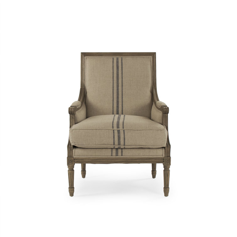 Mckenna tan discount stripe accent chair